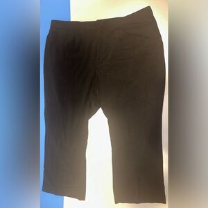 Catherines Right Fit Curvy Pants Plus Size 22W‎ Petite Black Stretch Trousers